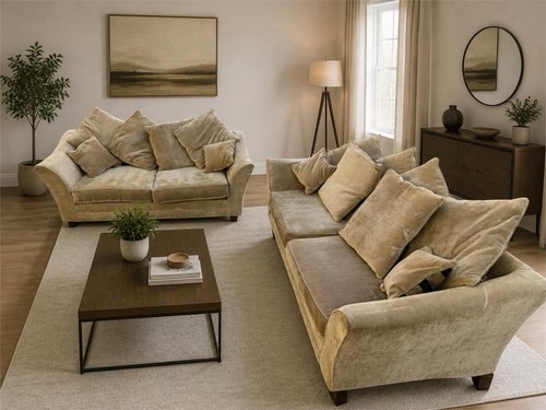 Beige and seater sofas in - 3,