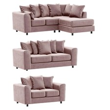 Brooklyn Pink Corner Sofa 3&2