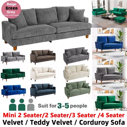 Modern seater corduroy sofa - modern,
