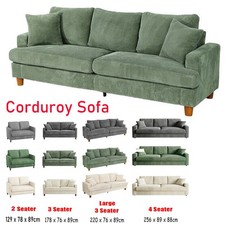 3/4 Seater Corduroy Sofa Jumbo
